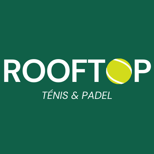 Rooftop Ténis & Padel Logo Fundo Verde