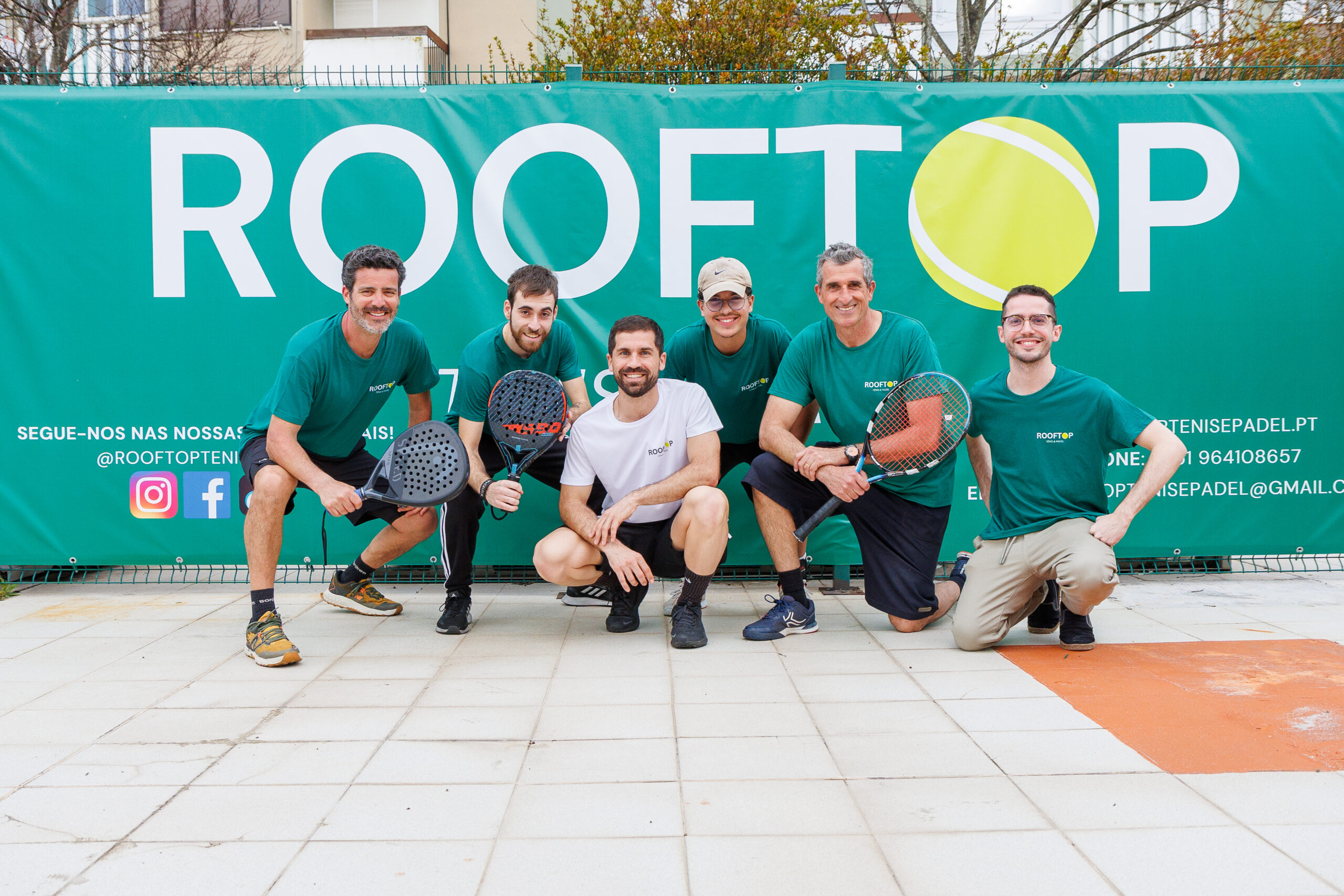 Equipa do Rooftop Ténis & Padel